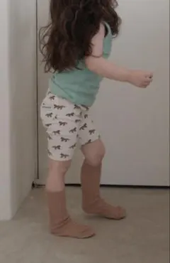 Kids Half Leggings-Horse and Snow XL