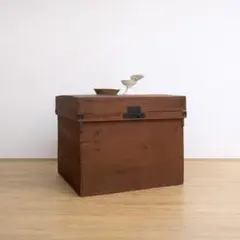 大型　木箱　飾り台　M083　古道具　古家具　和家具　ビンテージ　アンティーク