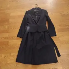 黒のジャケット付きドレス3点セット
