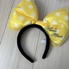 ミニーマウス 水玉リボンカチューシャ