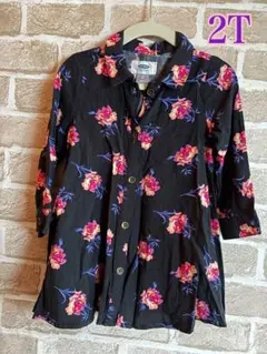 Old Navy 花柄 シャツワンピース 2Tのサムネイル
