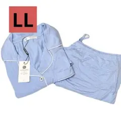 ❤️未使用品❤️パジャマ レディース 部屋着 ルームウェア ブルー LLサイズ 半袖