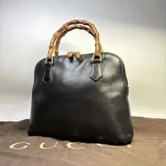 【極美品】 GUCCI オールドグッチバンブー　2way ショルダーハンドバッグのサムネイル