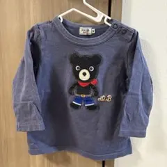 Doub.B クマワッペン長袖Tシャツ 80cm