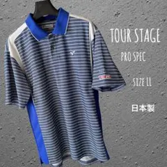 TOUR STAGE PRO SPEC 半袖ゴルフポロシャツ LLサイズ 日本製のサムネイル