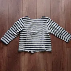 ボーダーカットソー 前後どちらでも着用可能  105cm