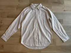 FIRST DOWNストライプ ポケット付き 長袖シャツ Mのサムネイル