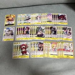 黄色 ルフィ デッキパーツ 4コンプ等まとめ売り■神の島の冒険ワンピースカード