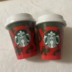 Starbucks 2025クリスマスミニチュアカップ 2個セット