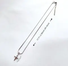 【新品】シルバー クロスチャーム ネックレス