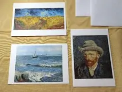 【希少・ヴィンテージ】ゴッホ美術館公式アートカードセット(封筒付き)　三枚