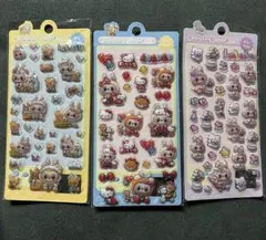 ラブブシール　プクプク　3点セット