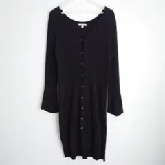 UNIQLO mame リブニット ロングカーディガン ブラック マメクロゴウチのサムネイル
