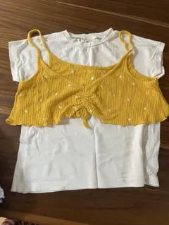 BREEZE イエロー ドット模様 トップス 120