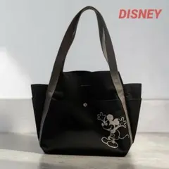 【美品】ミッキーマウス トートバッグ ブラック