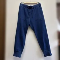 GUデニムネイビー ジョガーパンツ XXL 大きいサイズ