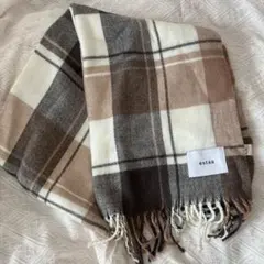 estää チェック柄 マフラー ベージュ系