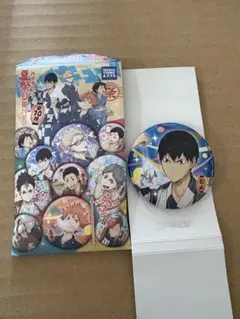 ハイキュー!! 夏祭り缶バッジ 影山飛雄 浴衣 未使用のサムネイル