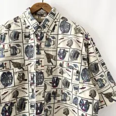 90s WOOLRICH フィッシング ナイロン 半袖 BDシャツ ビンテージのサムネイル