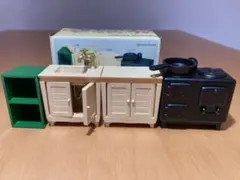 ☆シルバニアファミリー☆ 初期 調理台セット 箱付き 日本製