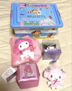 【サンリオ】まとめ売り　クロミ　マイメロ　日焼けキティコンテナボックス