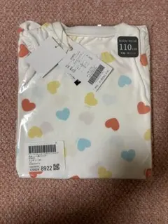(値下げ)新品タグ付き　アプレ　ハート柄パジャマ 110サイズ