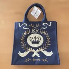 新品未使用品　限定⭐︎Harrods ハロッズ プラチナジュビリー トートバッグのサムネイル