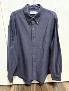 グラフペーパー Oxford L/S B.D.Box Shirt グレー