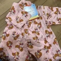 【新品】パウパトロール　スカイ　ピンク　甚平　100 浴衣　お祭り