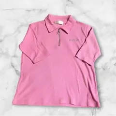 WEGO ウィゴー　チャーム　ジップ　リブTシャツ　ハート　チャーム　ピンクのサムネイル