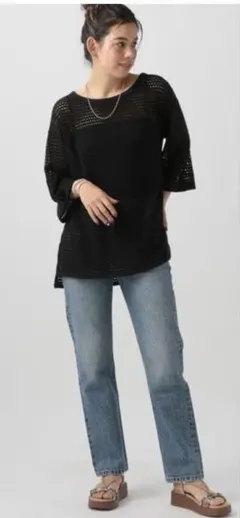 最終価格　美品❣️ BAYFLOW カットメッシュプルオーバーのサムネイル