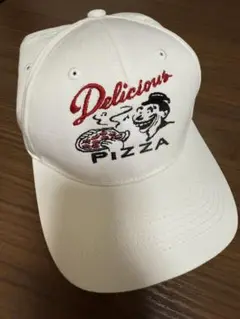 希少 Delicious Pizza キャップ ホワイトUS
