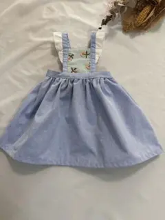 ミナペルホネンskip エプロンワンピース