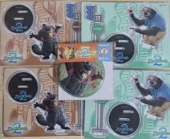 ズートピア2 Happyくじ フラッシュ ニブルズ アクスタ 缶ミラー