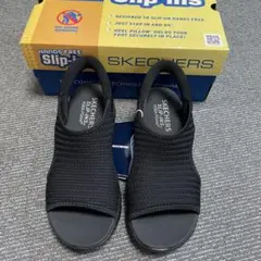 新品SKECHERS スリッポンサンダルスケッチャーズ120012-BBK24 - メルカリ