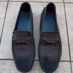 TOD'S レザー ドライビングシューズ ブラウン 6 1/2 Aのサムネイル