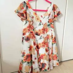 新品同様☆MERCURY DUO フラワープリントワンピース