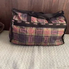 LESPORTSAC チェック柄ボストンバッグ