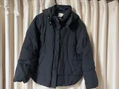 earth music&ecology フード付きダウンジャケット 黒