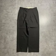 90s KENZO HOMME キュプラブラックウールスラックス 【W34】のサムネイル