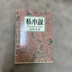 私小説 from left to right 水村美苗