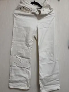 【格安】ホワイト フレアパンツ EUR36 160/68A