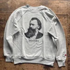 美品 BLURHMS MIT 両面 プリントスウェット ブラームス