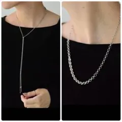 未使用　イアパピヨネ　2Way 長さ変更可　グラデーションスライドネックレス