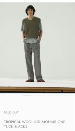 auralee】TROPICAL WOOL KID MOHAIR ONE-TU