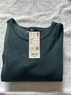 ユニクロ新品　コンビネーションワンピース　グリーンLサイズ【匿名配送】