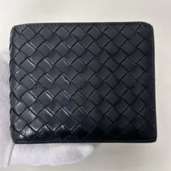 ボッテガヴェネタ 二つ折り財布 メンズ ウォレット レザー ブラック