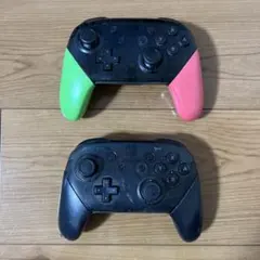 任天堂 スイッチ プロコン 2台まとめ売り ジャンク品