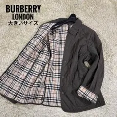 希少　バーバリーロンドン　大きいサイズ　ノバチェック　キルティング　ジャケット
