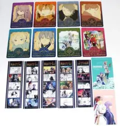 葬送のフリーレン キャラクターカード８枚フィルム風しおり５枚ステッカー２枚セット